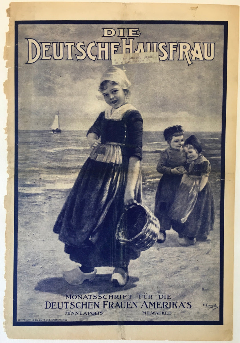 Die Deutsche Hausfrau - Real Old Paper