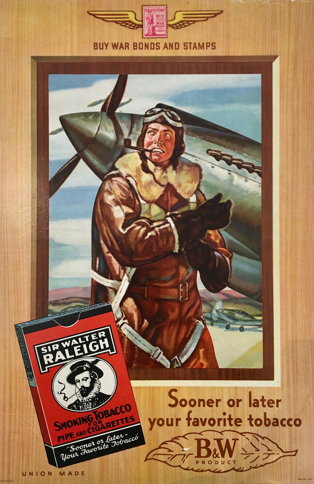 Raleigh Tobacco - Buy War Stamps