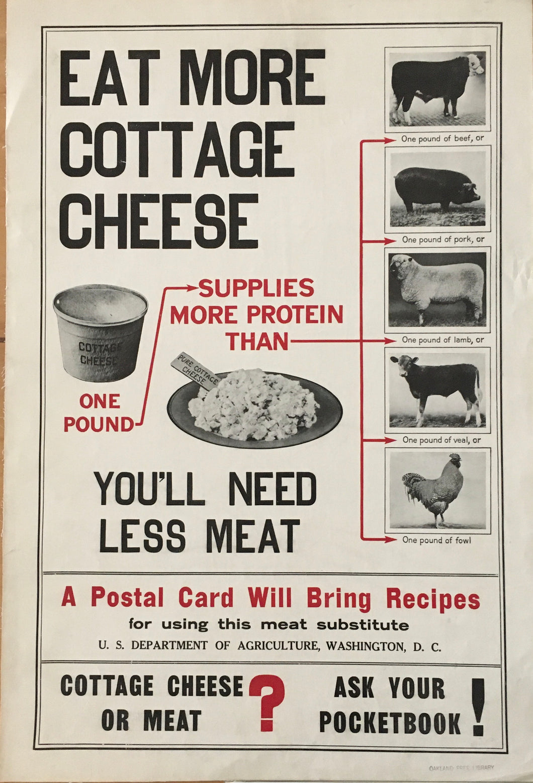 U.S. Dept. of Agriculture - Eat More Cottage Cheese
