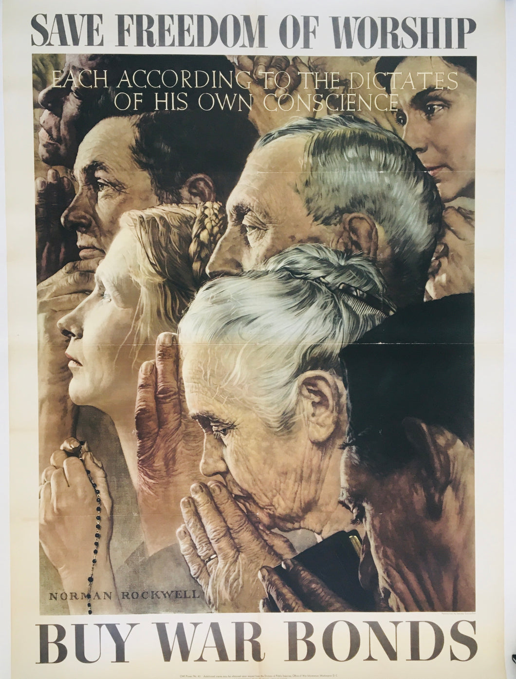 Freedom Of Worship - Buy War Bonds (Large)