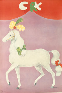 Cyrk (White Horse with Bows)