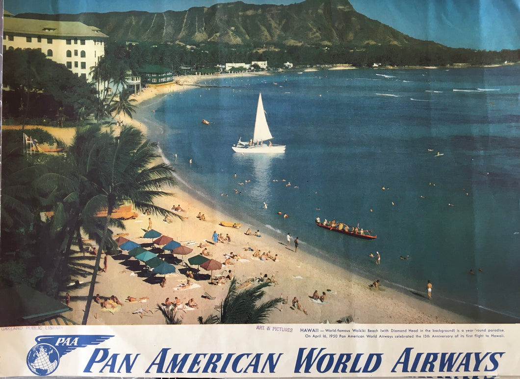 Pan American World Airways - Waikiki Beach