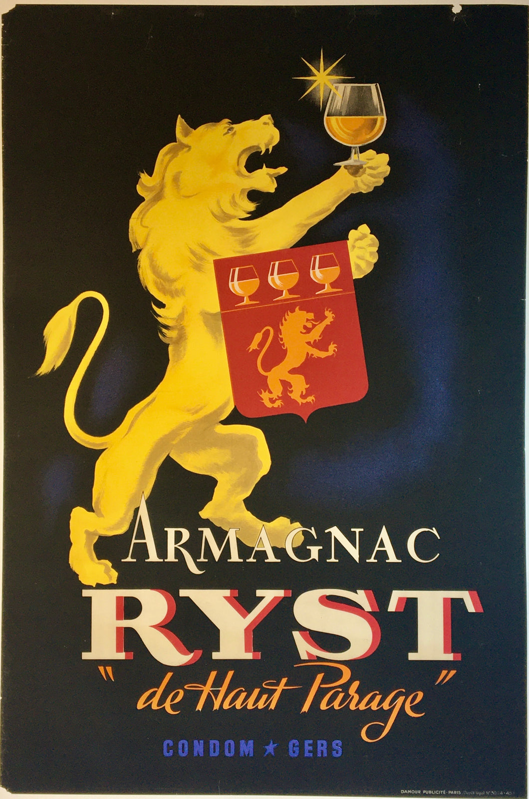 Armagnac Ryst De Haut Parage, Condom Gers