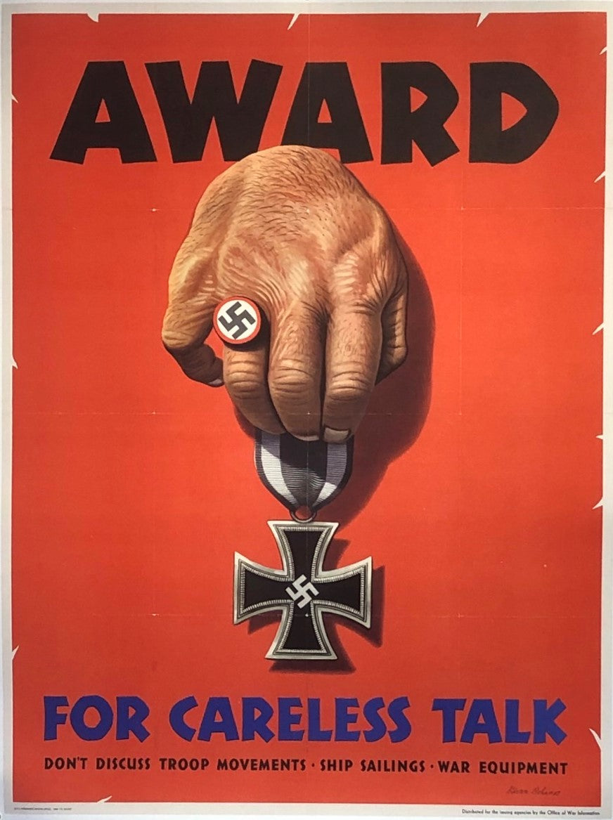 Award For Careless Talk